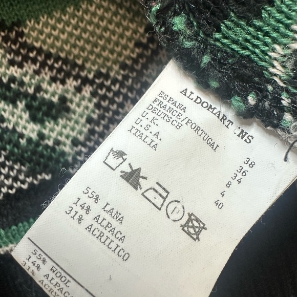 Aldomartins Abstract Wool Knit Pullover Sweater Pink Multi Women's Size 8 - Picture 14 of 14